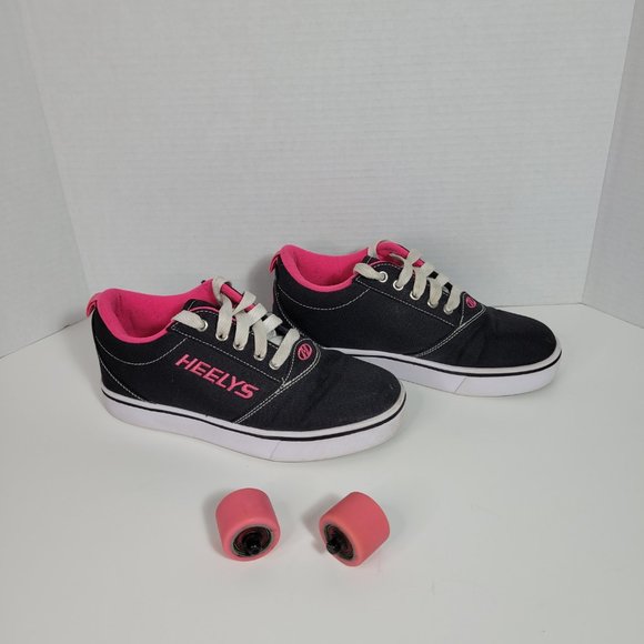 Heelys Pro 20 Women's Size 5 / Youth Size 4 Black & Pink Skate Sneakers - Picture 2 of 10
